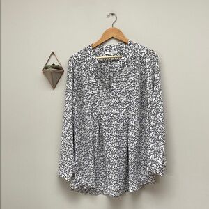 Alfred Sung Floral Print Blouse Top